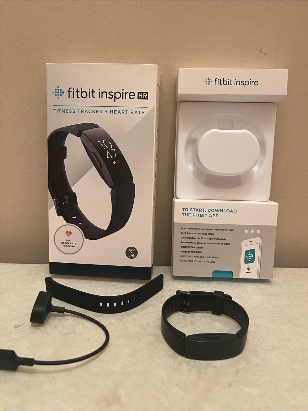 Fitbit inspire HR fitness tracker and heart rate